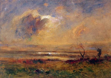 Zonsondergang op de vlakte, c.1868